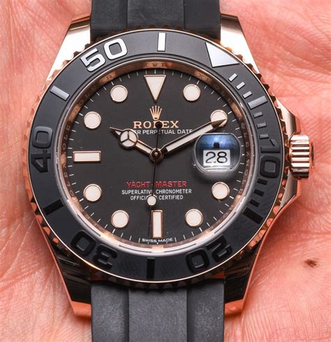 rolex yacht-master- everose gold ceramic watch|rolex yacht master 40mm gold.